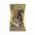 Front of a circulated ½ Alpha Florida Goldback Gold Note containing approximately 1/2000 troy ounce of 24K gold.