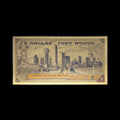 Dallas Fort Worth Texas Goldback on a black cloth