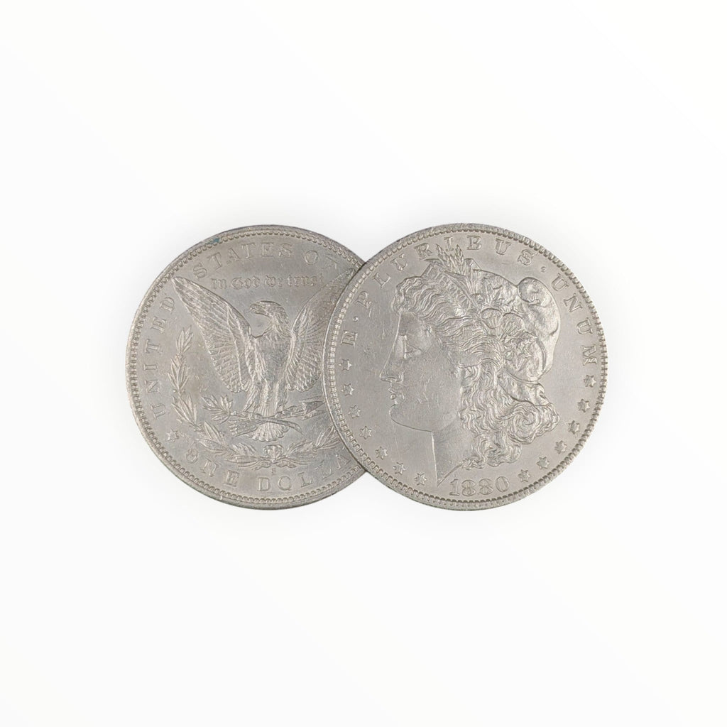 Front and Back Morgan Silver Dollar