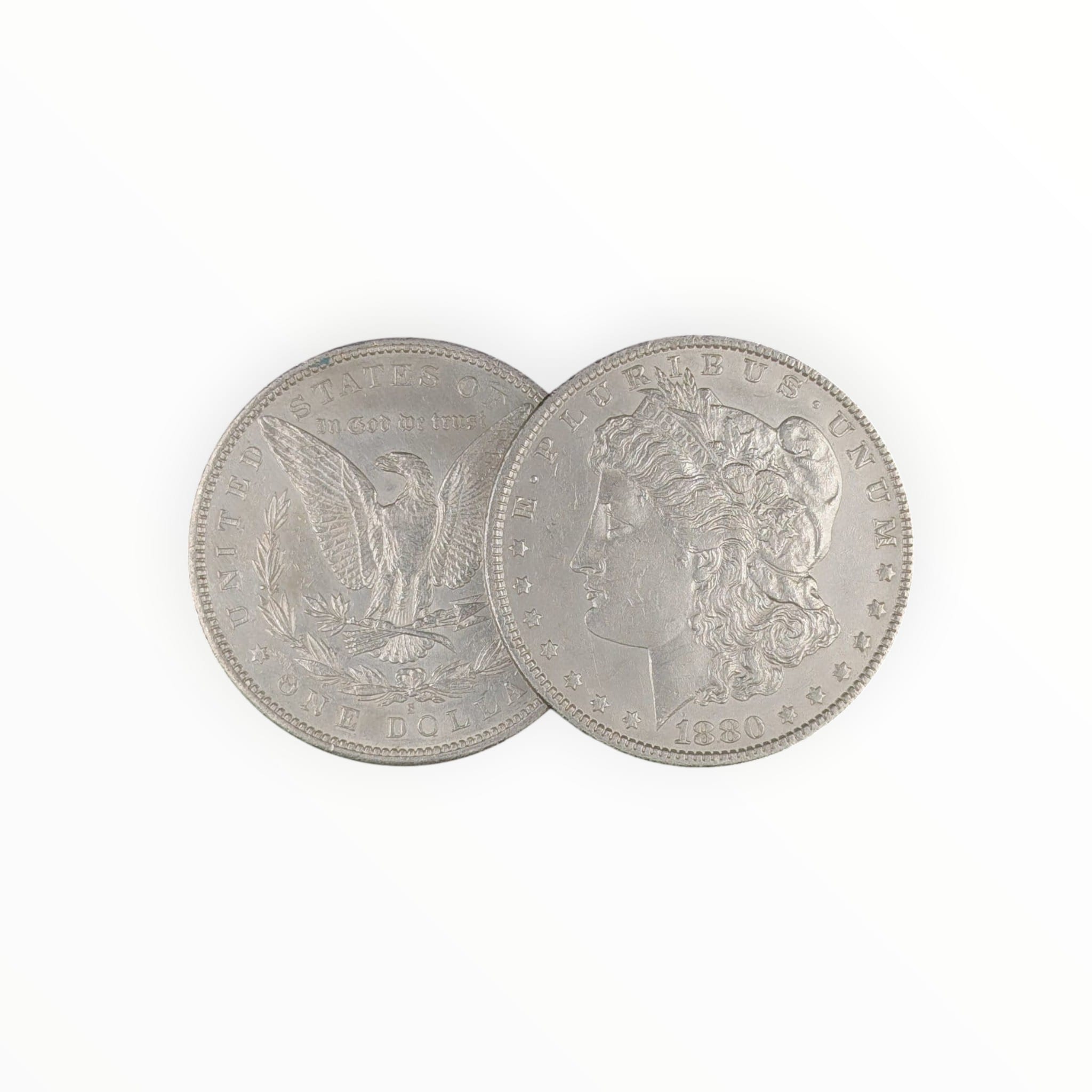 Front and Back Morgan Silver Dollar