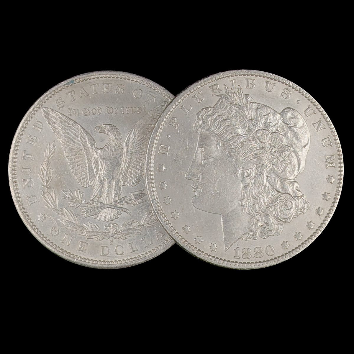 Front and Back Morgan Silver Dollar